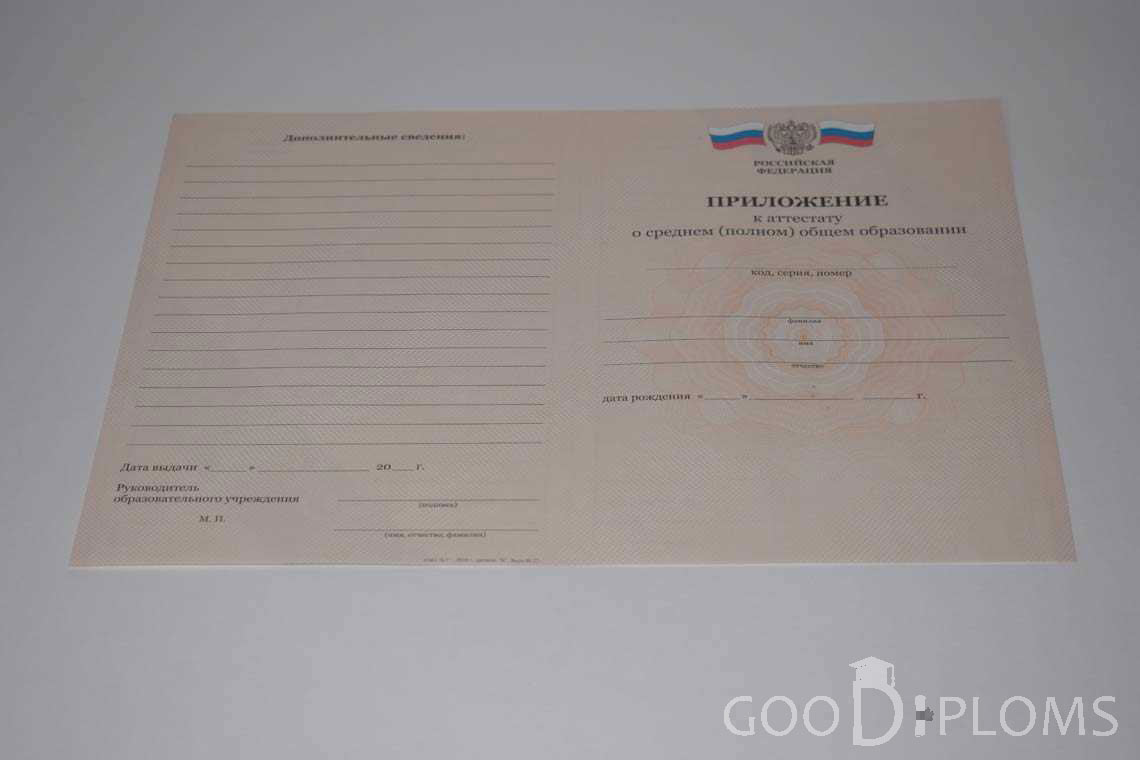 Приложение к Аттестату За 11 Класс период выдачи 2008-2009 -  Хабаровск