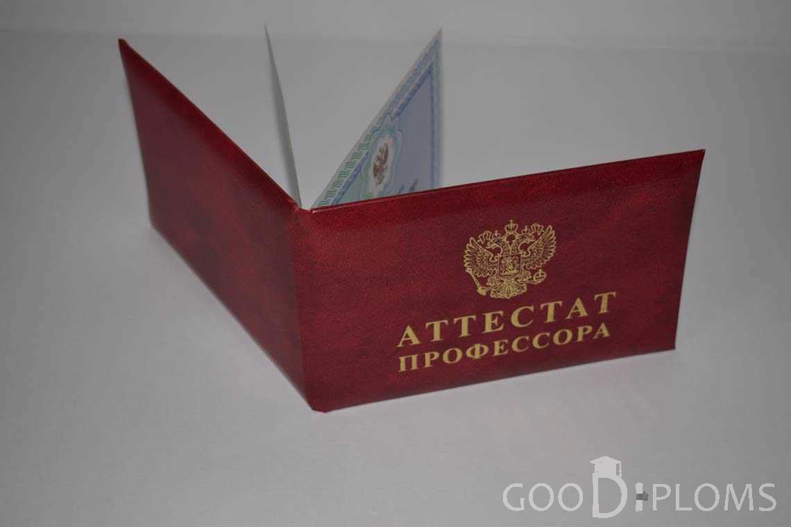 Аттестат Профессора - Обратная Сторона период выдачи 2015-2020 -  Хабаровск
