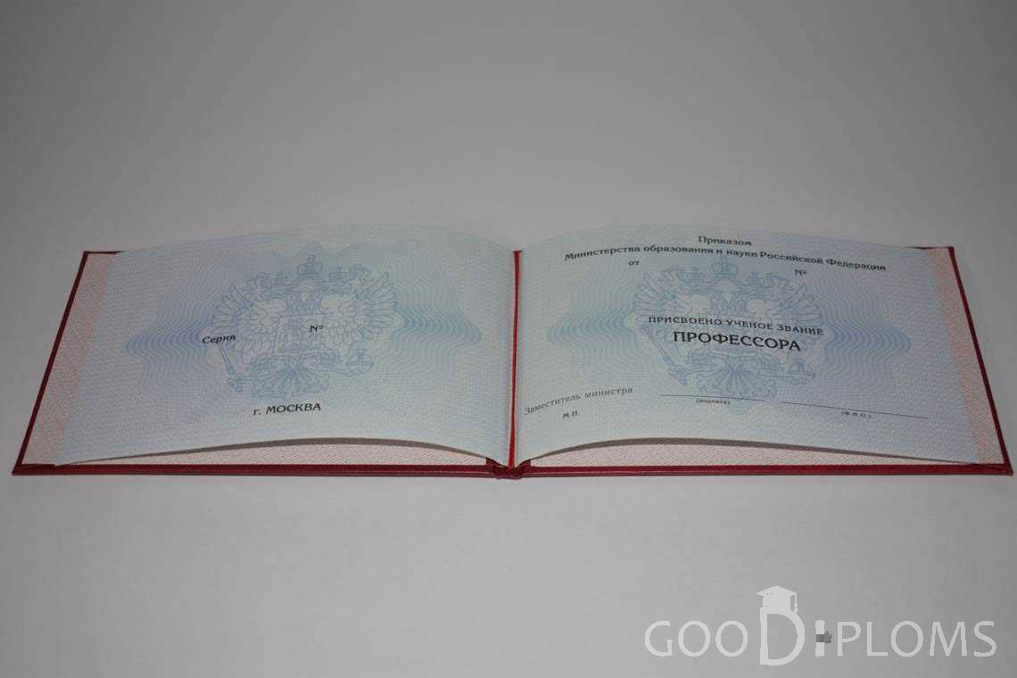 Аттестат Профессора период выдачи 2015-2020 -  Хабаровск