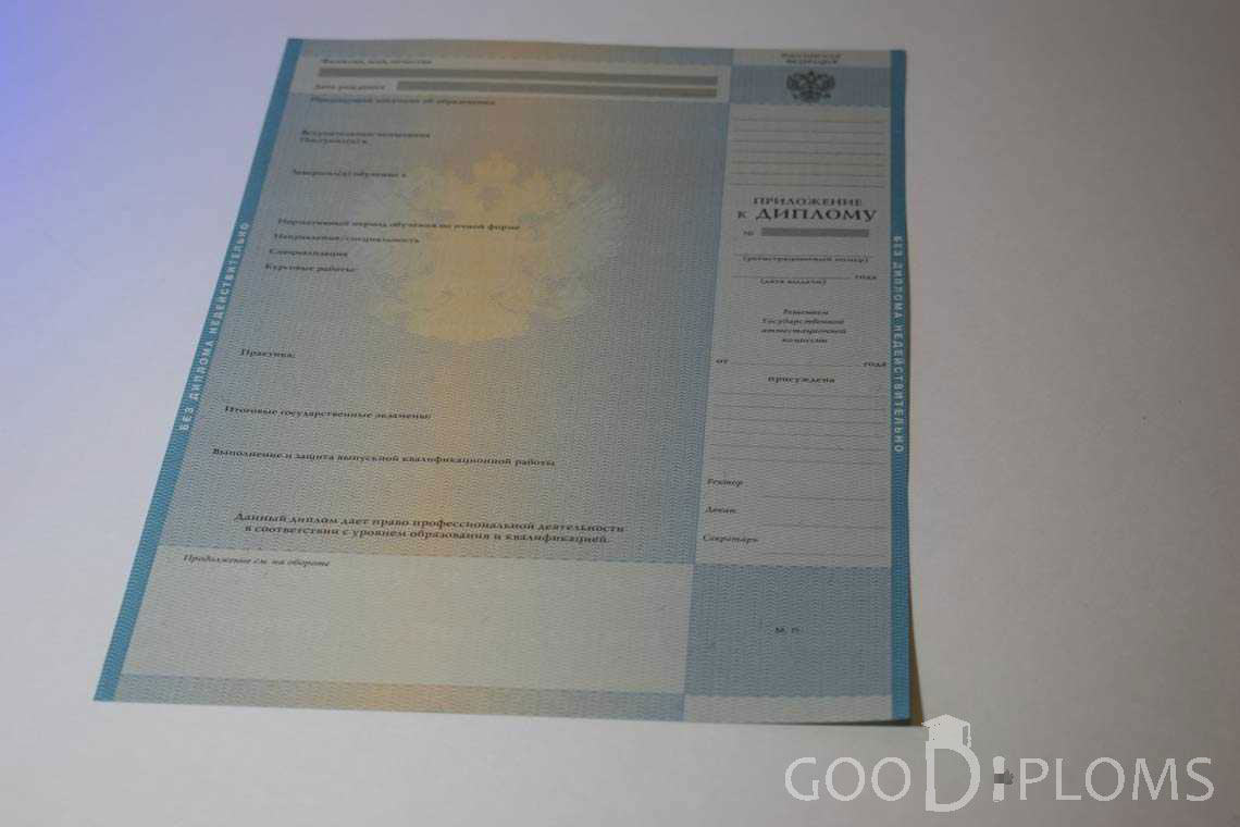 Приложение к Диплому о Высшем Образовании - Хабаровск