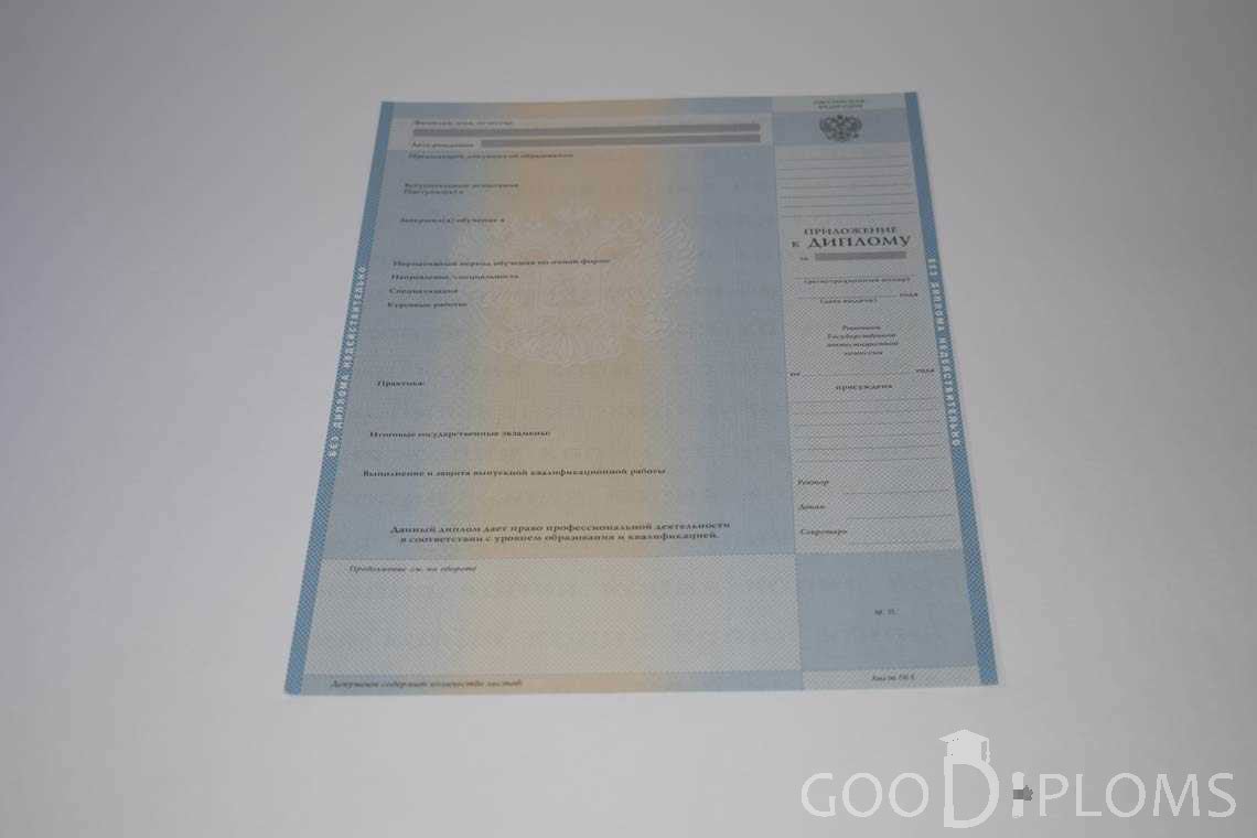 Приложение к Диплому о Высшем Образовании с Отличием - Хабаровск